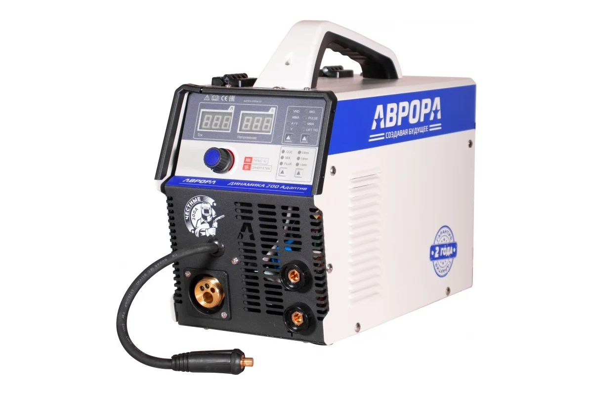 Инверторный сварочный полуавтомат АВРОРА Динамика 200 АДАПТИВ ПУЛЬС 33825