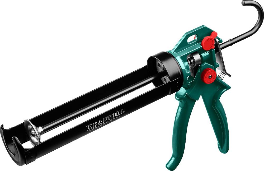 Пистолет для герметика KRAFTOOL 310мл, скелетный, поворотный, усиленный 06675