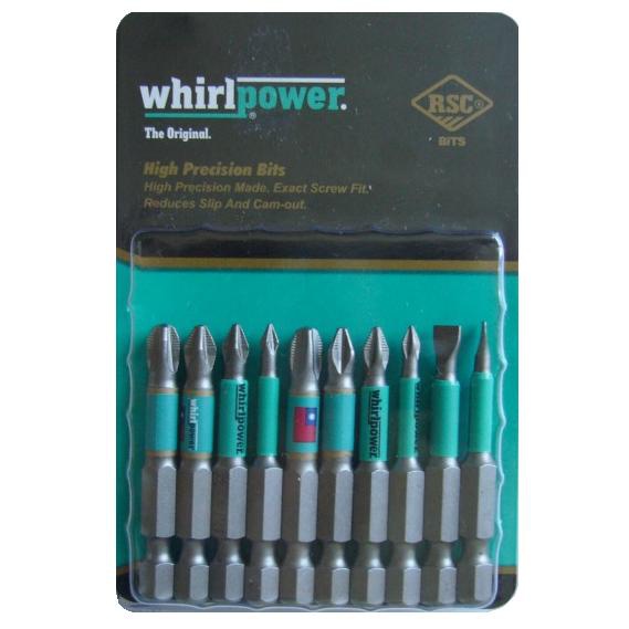 Набор бит Whirlpower 1/4" 50 мм 10 шт PH/PZ/SL 96M-SP5001-WP