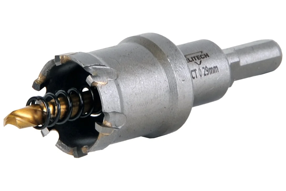 Коронка Elitech 29мм, по металлу, в сборе, твердосплавная 1820.138700   204119