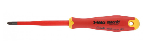 Отвертка Felo диэлектрическая Ergonic  крестовая +/- E-SLIM Z 1X80 41719290