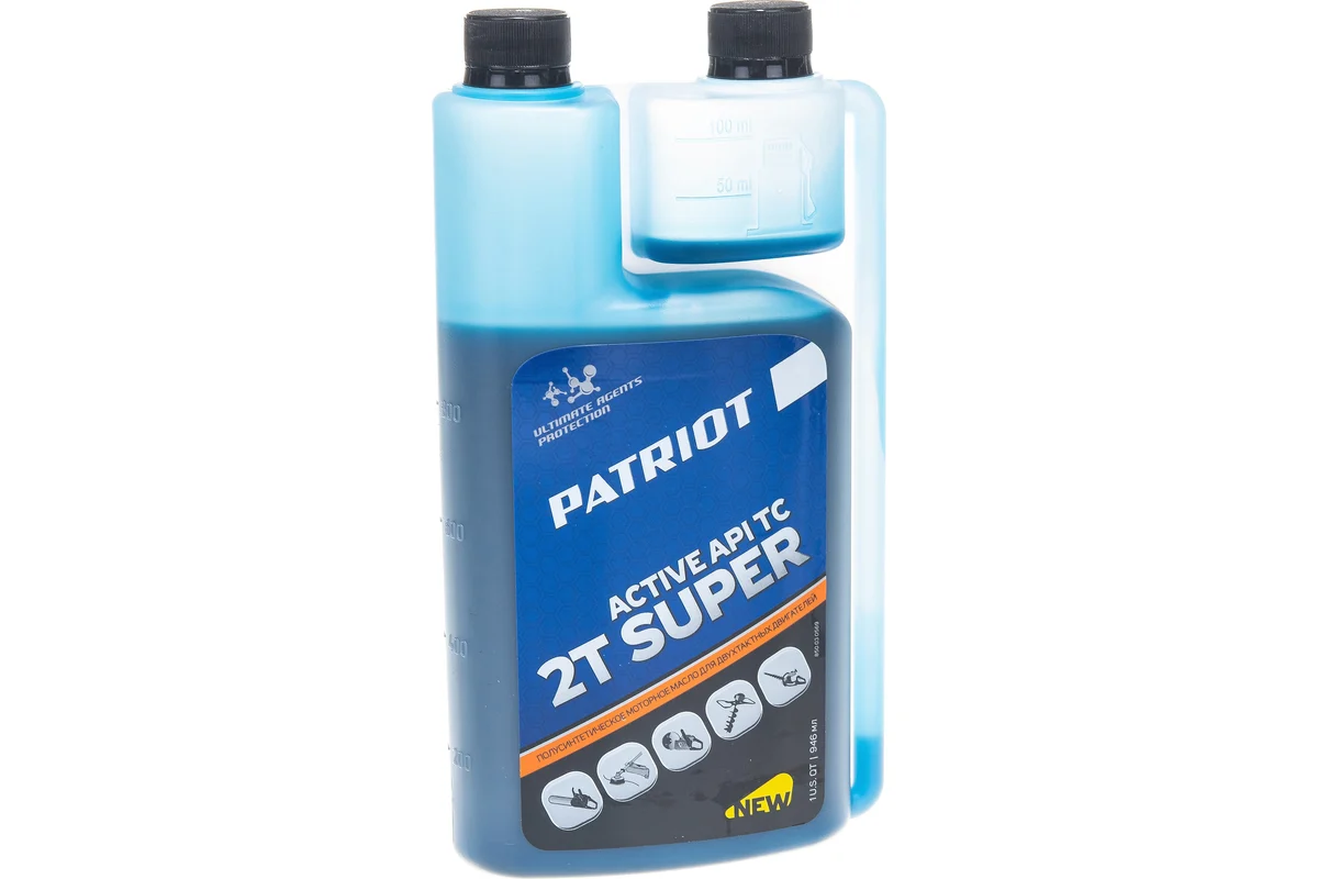 Масло полусинт. PATRIOT SUPER ACTIVE 2T дозаторная 0,946л.  850030569