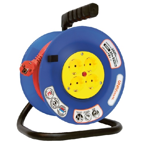 Удлинитель "Универсал" на катушке 4гн 50 м с/з ПВС 3*1,5 термо  9634176