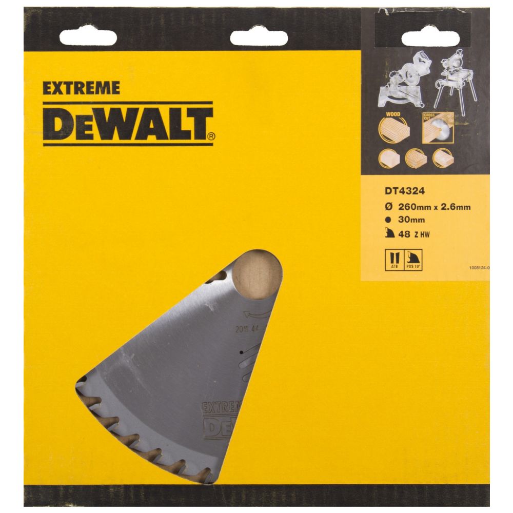 Диск пильный DeWalt EXTR 260/30  1,8/2,6  48 ATB° DT4324-QZ