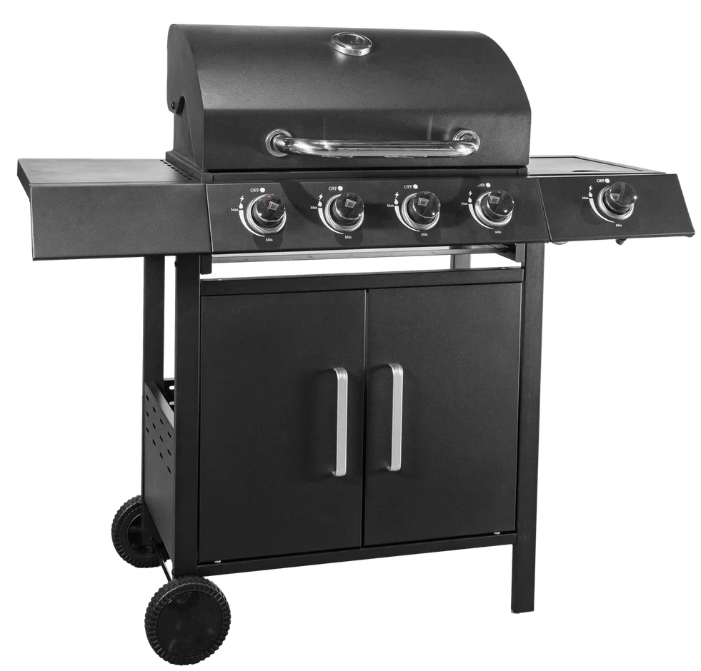 Газовый гриль комбинированный MaxGrill с 4+1 конфорками QL-03 MaxGrill