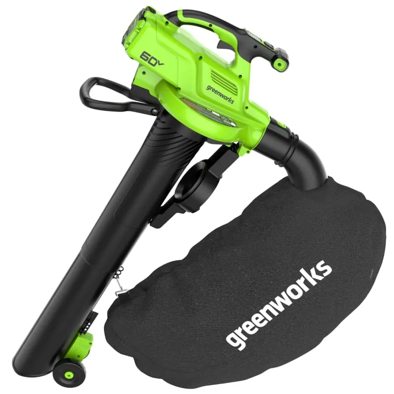 Воздуходув-пылесос аккум. Greenworks GD60BVII (60V, бесщ., без АКБ и ЗУ) 2409307