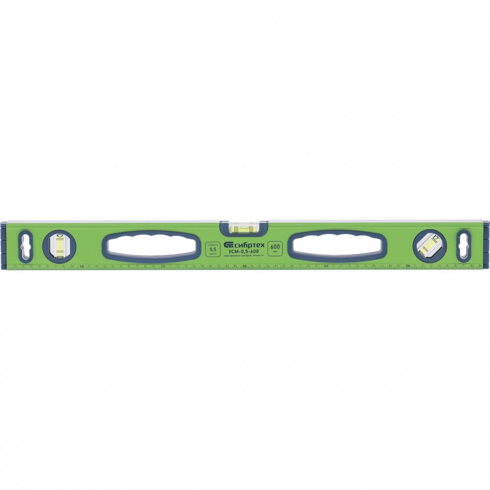 Уровень 400мм алюминиевый УСМ-0,5-400 фрезерованный, 3 глазка, магнитный  Сибртех 34113