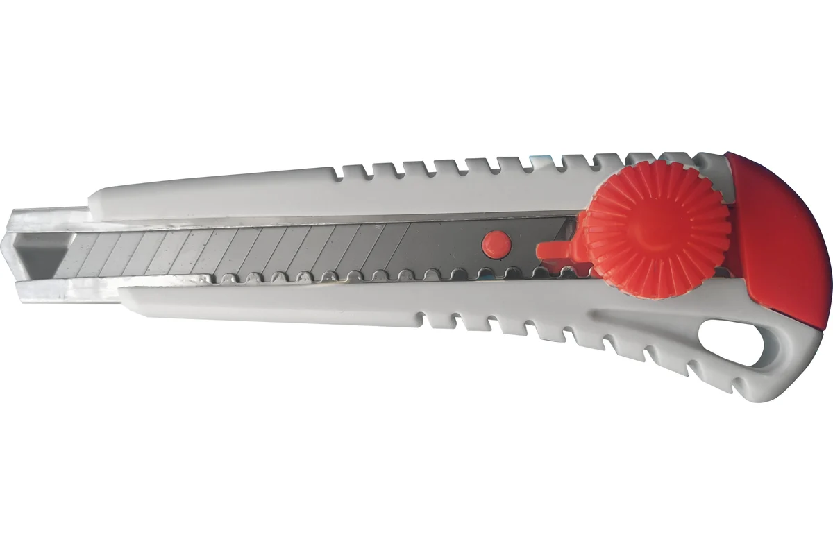 Нож со смен. лезв. Монтажник 1+2 лезв.18мм, ABS пластик, винт. фиксатор 600503