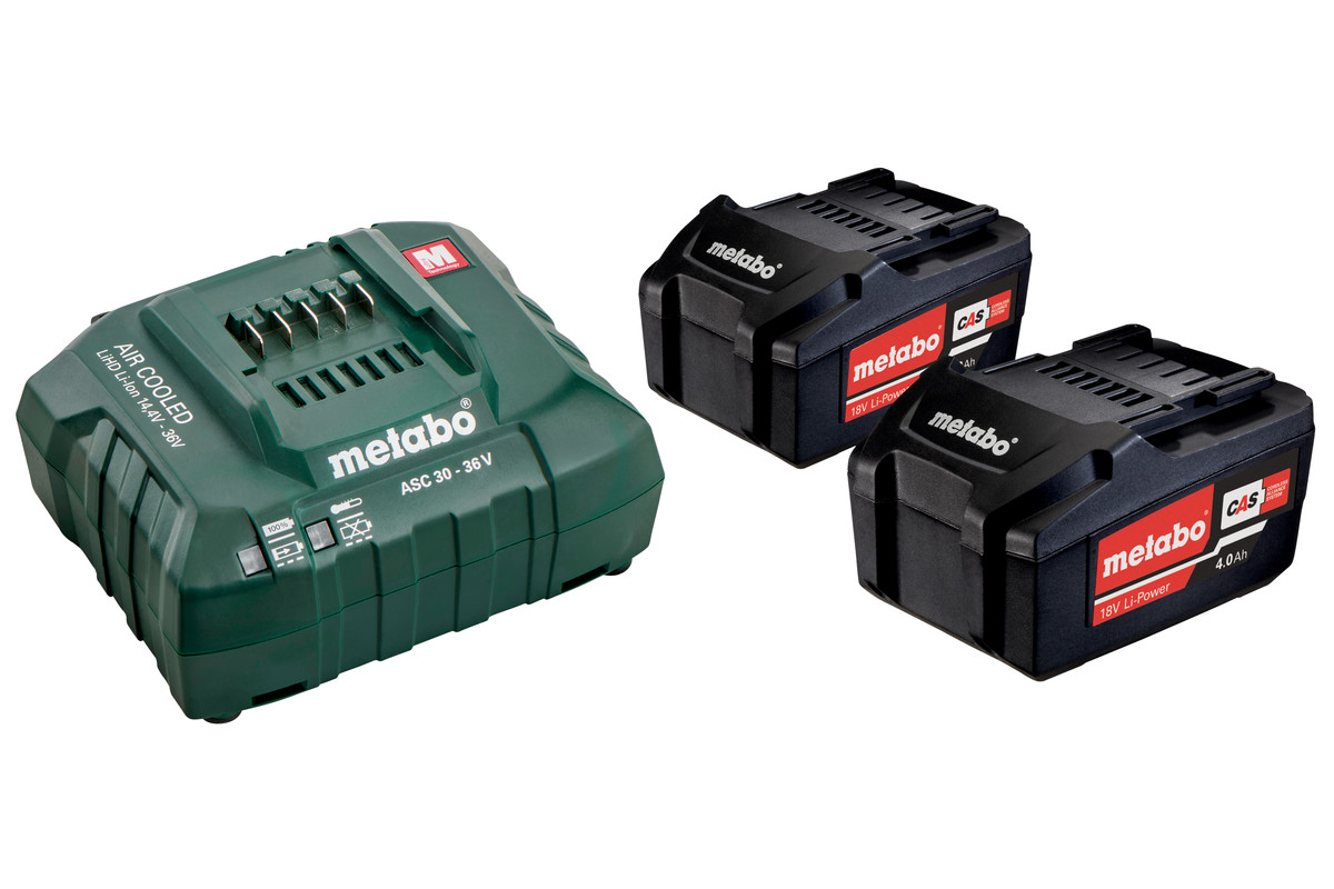 Набор Metabo аккумуляторы 4,0Ач 18В + ЗУ ASC 55 230В  Basic-Set 4.0 685050000 