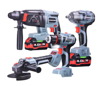 НАБОР 4в1 ProfiPower ProfiSet 4F18 (Li-ion-2шт, 4Ач, З/У, кейс, E0081, E0080, T0056, T0058) E0093