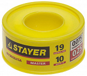 Фумлента STAYER Master плотность 0,25г/см3, 0,075мм*19мм*10м  12360-19-025