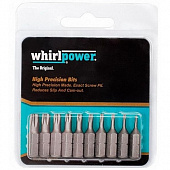 Набор бит Whirlpower 1/4" torx 25 мм 10 штук 96M-TX2501-WP