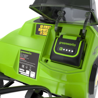 Снегоуборщик аккумуляторный Greenworks 2603607UG, 40V, 40 см, 1хАКБ 5 Ач и ЗУ