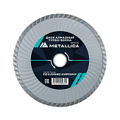 Диск алмазный турбо-волна METALLICA Optima 125x22,2 мм, H=7 мм по камню, кирпичу. В кор. 900307
