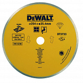 Алмазный круг DeWalt керамика, мокрый рез 250*25,4*8мм DT3733-XJ