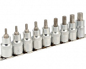 Набор головок 9 предметов 1/2" 20-60мм  со вставкой torx АвтоДело 39835-АД