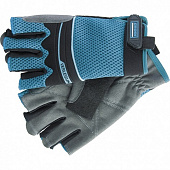 Перчатки GROSS комбинированные облегченные открытые пальцы XL 90317  