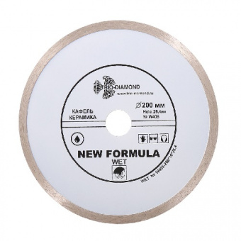 Диск алмазный TRIO DIAMOND 200*10*25,4 Сплошной W405