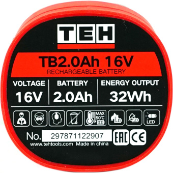 Аккумулятор TEH TB2.0Ah 16V