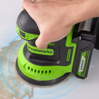 Эксцентриковая шлифмашина Greenworks 125мм OS325 (без АКБ и ЗУ) 3100907