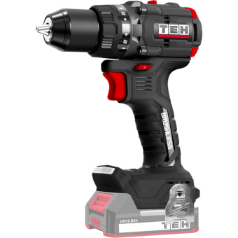 Шуруповерт аккум.TEH TDBL1020 (20V, 0-500/2100об/мин, 100Нм, БЗП 13мм, без АКБ и ЗУ, кор) 