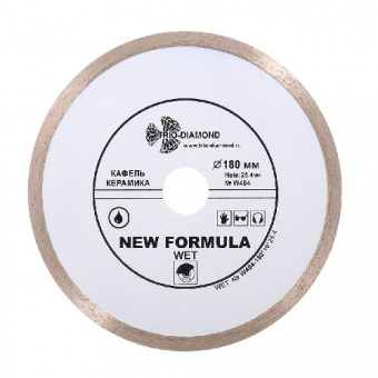 Диск алмазный TRIO DIAMOND 180*10*25,4 Сплошной W404