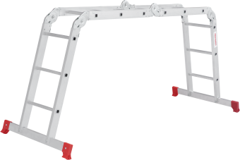 Лестница-трансформер Новая Высота алюминиевая NV0320 4х3 перекладины, ширина 330мм   0320403