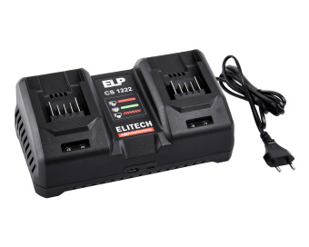 Зарядное устройство Elitech HD CS 1222 (д/ELP 10-20В, 6+6А HD Professional) 205799 (E0911.020.00)