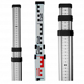 Рейка нивелирная  телескопическая ALS-4 (отсчет мм шкалы снизу вверх чехол, 4м)