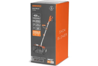 Снегоуборщик-лопата DAEWOO DAST 4242Li SET (21В+21В=42В, ФАРА, КОЛЕСА, 2АКБ*4Ач Li-Ion, ЗУ, 8,8кг) 