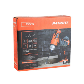Дрель-шуруповерт сетевая PATRIOT FS 303  120301303