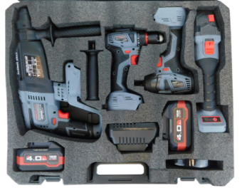 НАБОР 4в1 ProfiPower ProfiSet 4F18 (Li-ion-2шт, 4Ач, З/У, кейс, E0081, E0080, T0056, T0058) E0093