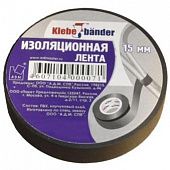 Изолента ПВХ Klebebander 15*10 м черная 66584-А