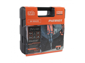 Дрель-шуруповерт аккумуляторная PATRIOT BR189UES 180301549