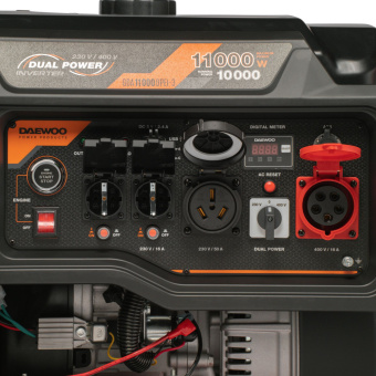 Генератор бенз. инверт. DAEWOO GDA 11000DPEi-3 (11/10кВт, DUAL POWER 230/400В, 520см3, 20л.с., 40л)