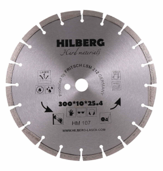 Диск алмазный TRIO DIAMOND 300*25,4*10 Hilberg Hard Materials Лазер HM107