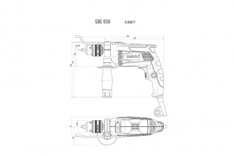 Дрель Metabo SBE 650 ударная (ЗВП)