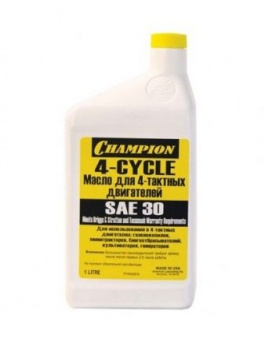 Масло CHAMPION минеральное SAE 30 952810