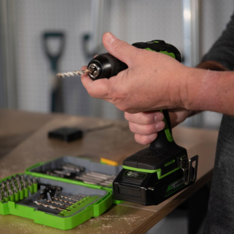 Дрель-шуруповерт аккумуляторная Greenworks GD24DD35 3704007 без АКБ и ЗУ