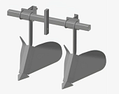 Окучник МБ Форза 2-х рядный большой,на траверсе с регул. одноряд окучн. со сцепкой 01.05.13