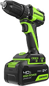 Дрель-шуруповерт аккумуляторная GREENWORKS DD345 24V, АКБ 4Ач и ЗУ 3708307CUB