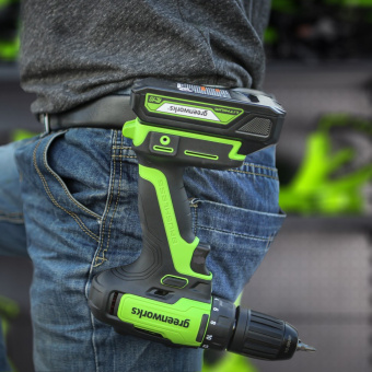 Дрель-шуруповерт аккумуляторная Greenworks GD24DD35 3704007 без АКБ и ЗУ