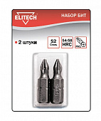 Набор бит Elitech сталь S2, PH1 x 50мм,  1820.071800