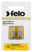 Бита Felo Torx 15X25, серия Industrial, 2 шт в блистере 02615036