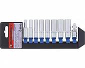 Набор головок СтанкоИмпорт 9 предметов 1/4" (6-13 высокие) 2009DPHD-CS