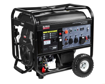 Бензогенератор Elitech HD GES 15500EAW (4-т,мак12/ном11кВт,230В,12В,178кг, эл.ст,ATS,кол) 204573