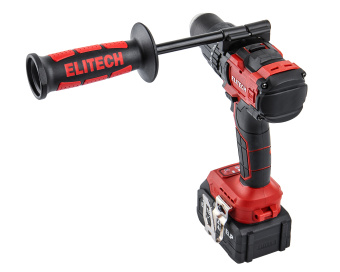 Шуруповерт аккум. Elitech ДА 21 УБЛ2 (ударн.,20В,2х4.0Ач,ELP,БЗП-13мм,0-500/2100об/мин,120Нм,1.3кг)