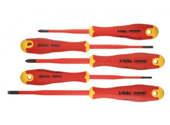 Набор отверток Felo диэлектрических Ergonic, SL/PH E-Slim, 5 шт 41385198