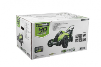 Газонокосилка аккумуляторная Greenworks GD40LM45  2500407UВ
