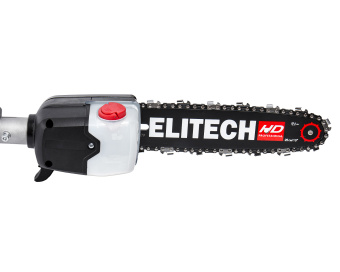 Высоторез бензиновый Elitech HD CS 2611PТ (2т,25.6см3,0.8кВт,штанга телескоп,2.8-4.1м,шина10",8.4кг)